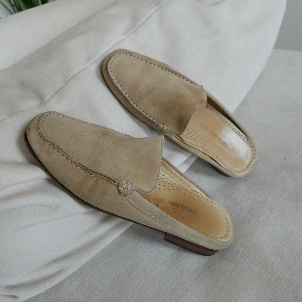 L’ARTE DEL SANDALO CAPRESE Loafer suede mule slide made in Italy 38 or 7.5 - Picture 13 of 15